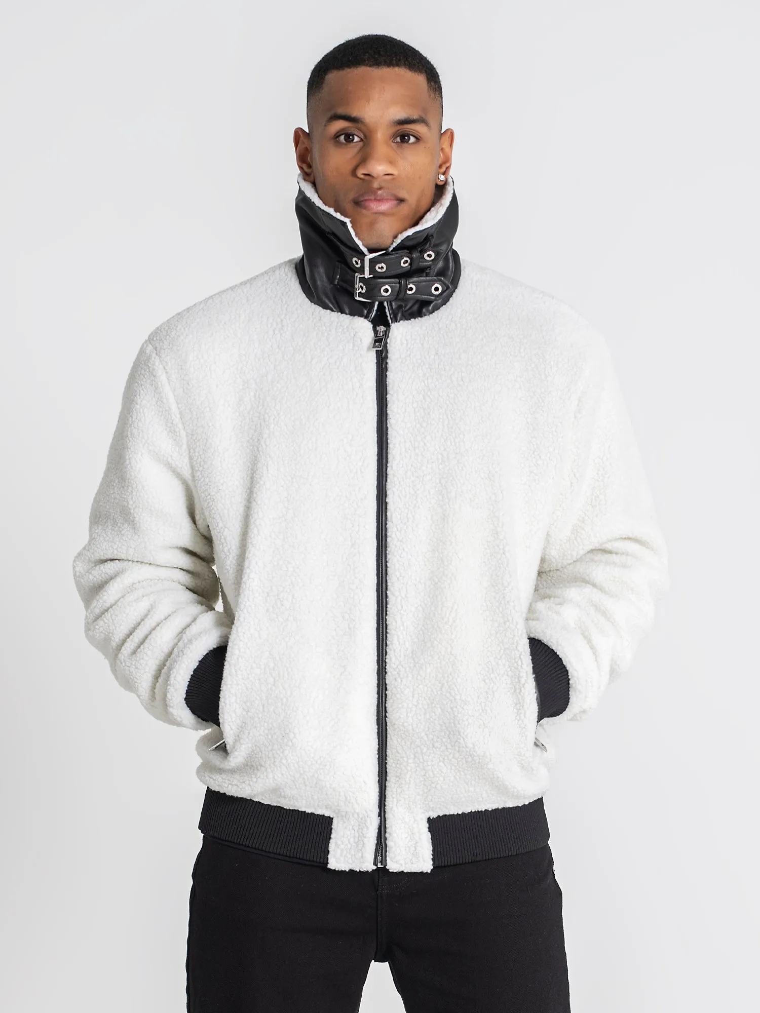 White Cocoon Sherpa Jacket