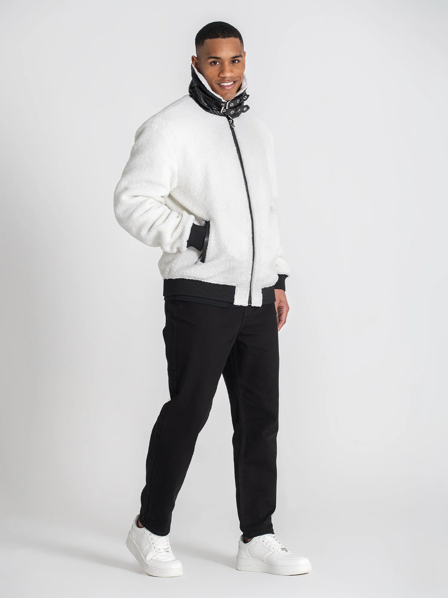 White Cocoon Sherpa Jacket