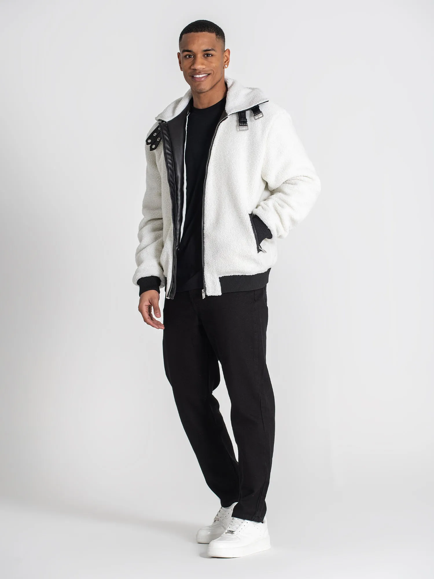 White Cocoon Sherpa Jacket