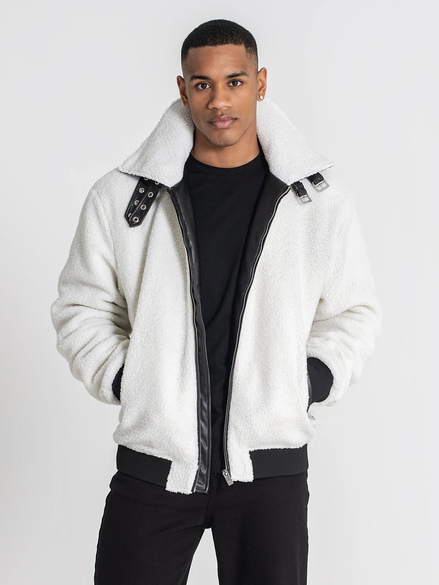 White Cocoon Sherpa Jacket