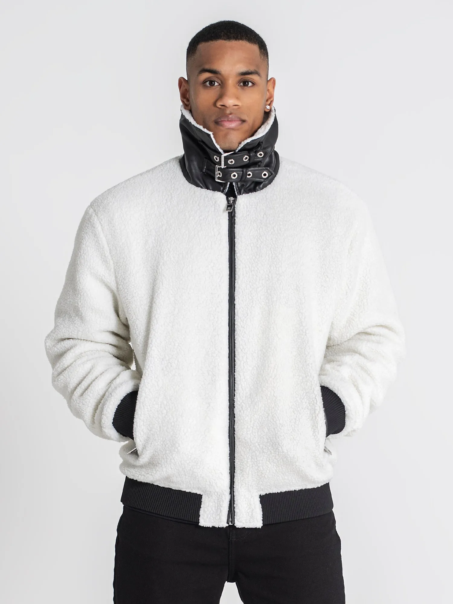 White Cocoon Sherpa Jacket