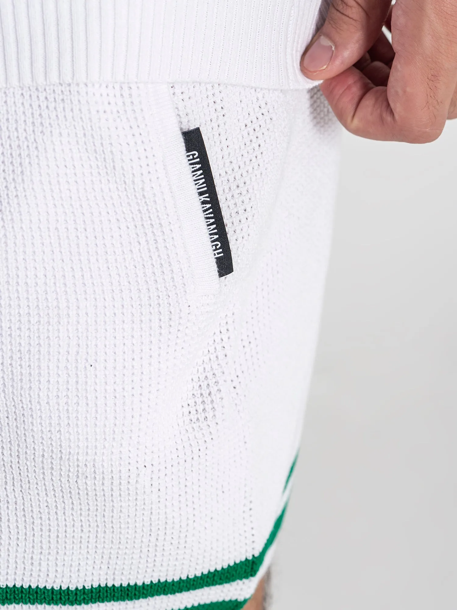 White Retro Vibes Knit Twinset