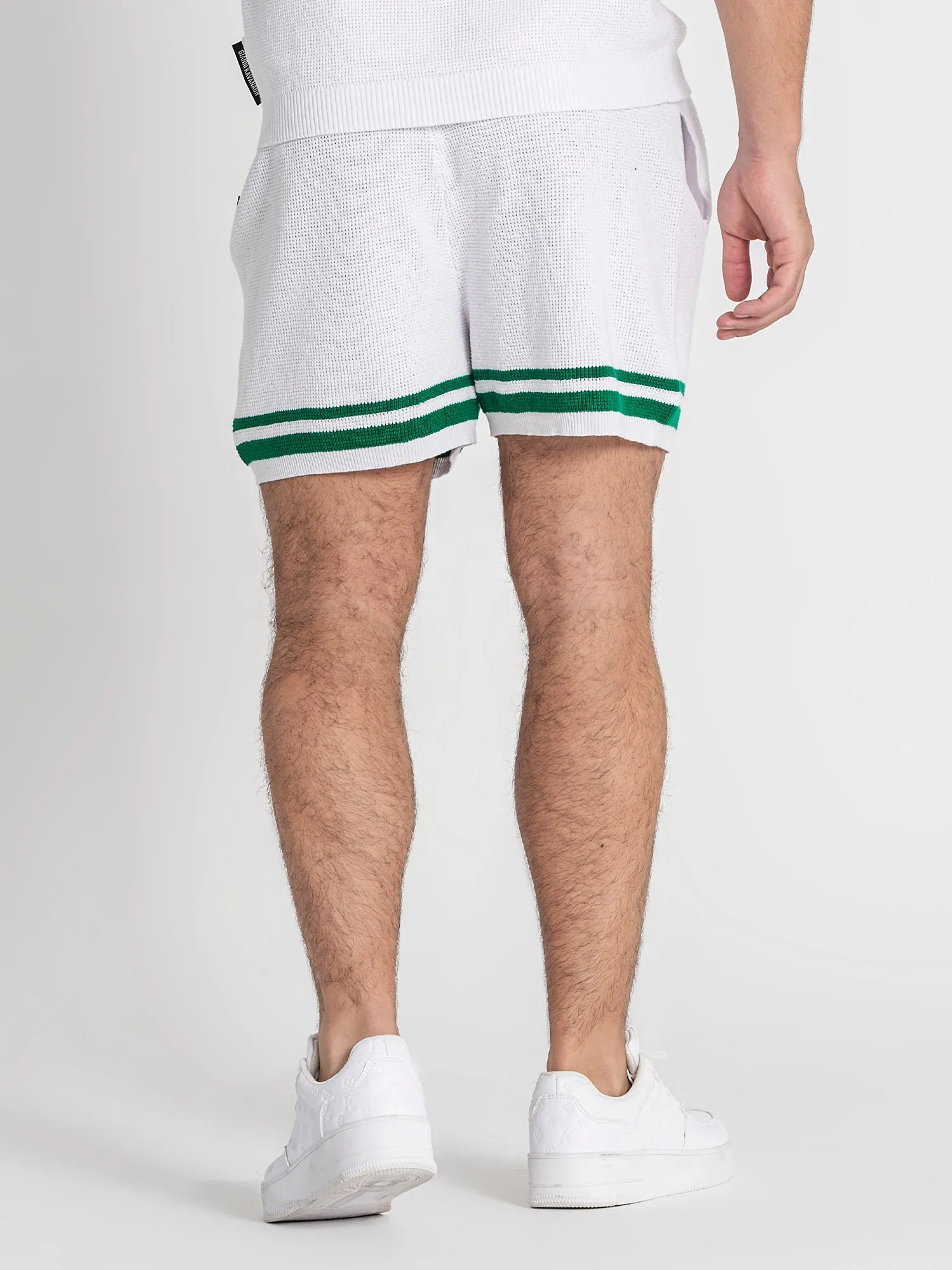White Retro Vibes Knit Twinset