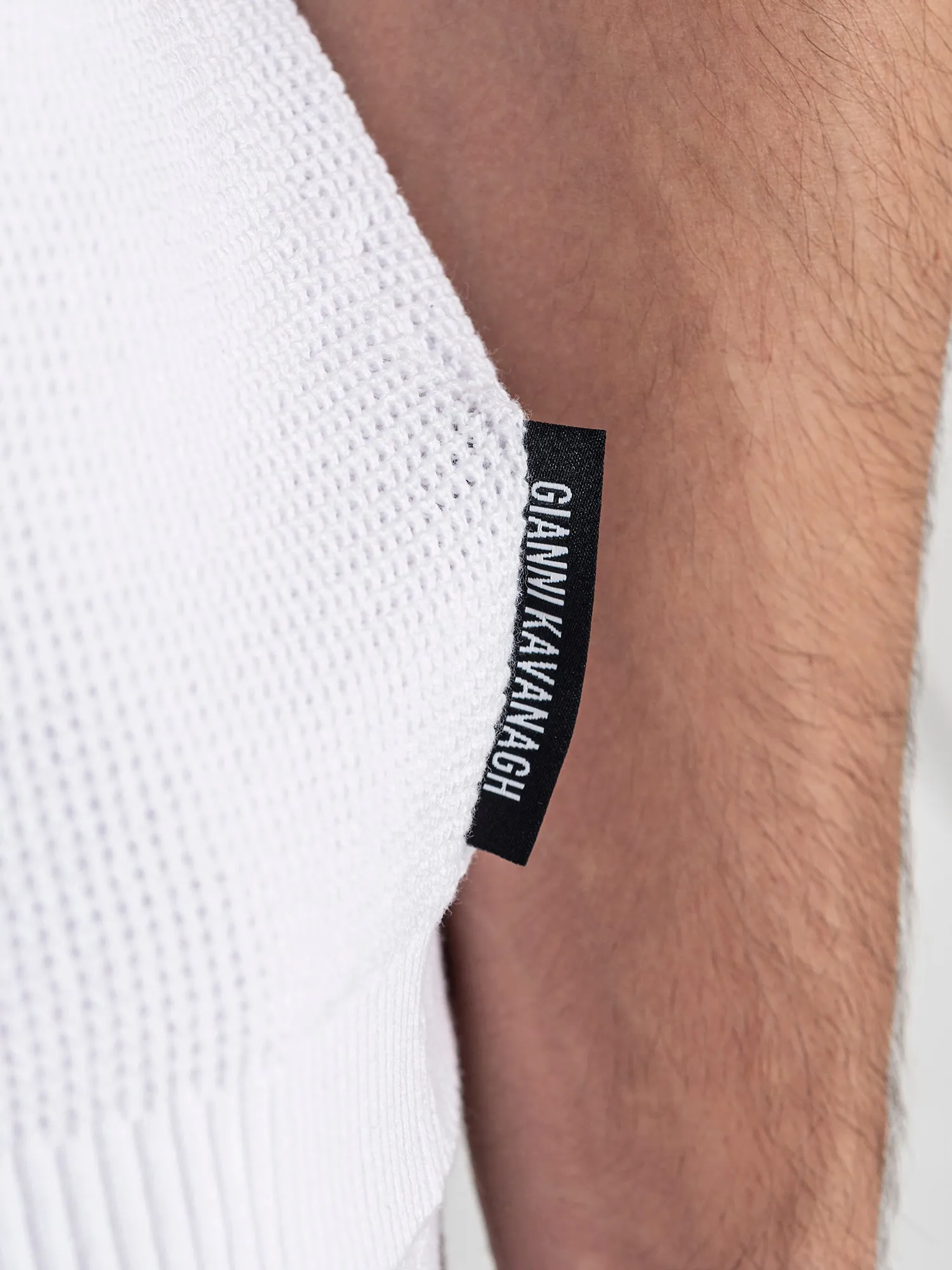 White Retro Vibes Knit Twinset