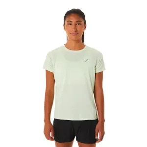Womens ASICS Silver Short Sleeved Top - Whisper Green