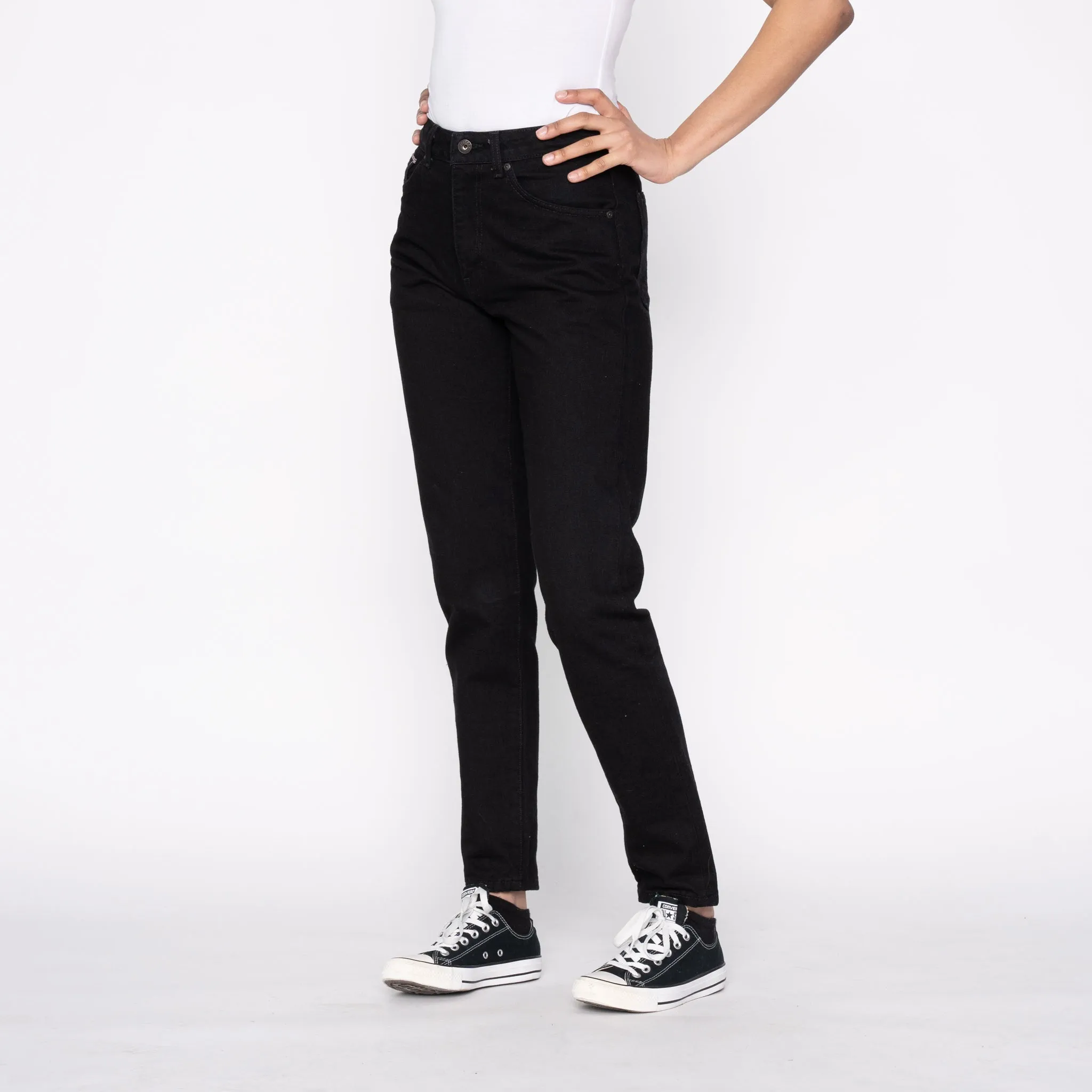 Women's - Max - Solid Black Selvedge