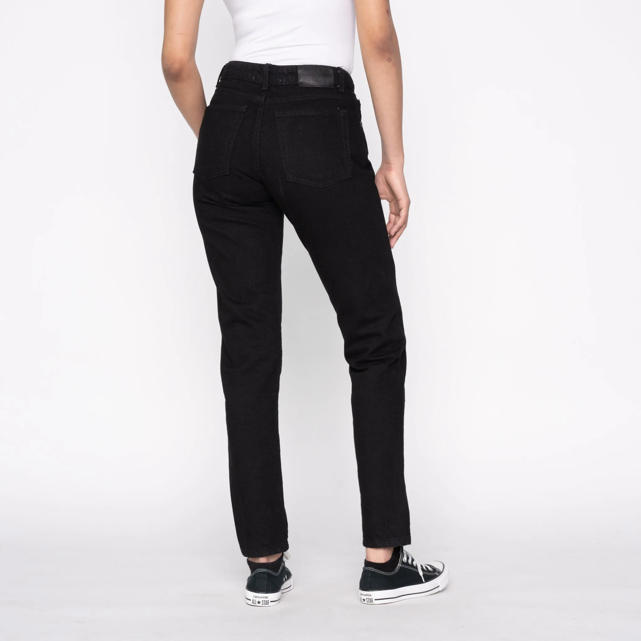 Women's - Max - Solid Black Selvedge