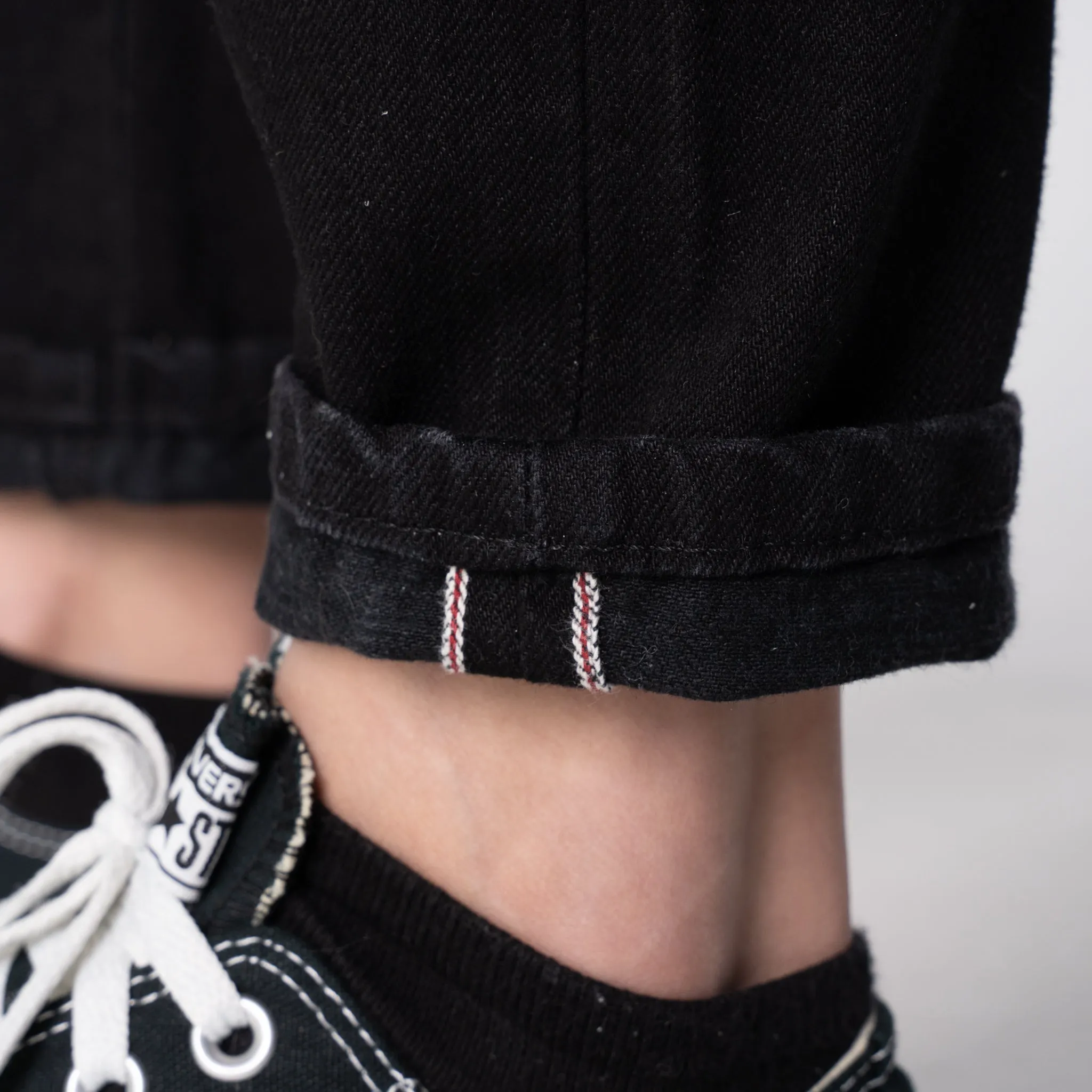 Women's - Max - Solid Black Selvedge