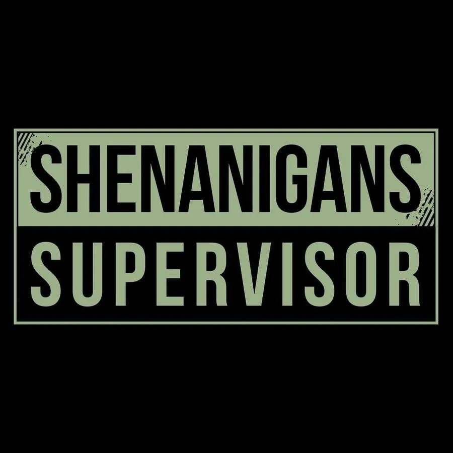 Women's Shenanigans Supervisor Boyfriend Fit T-Shirt - Black