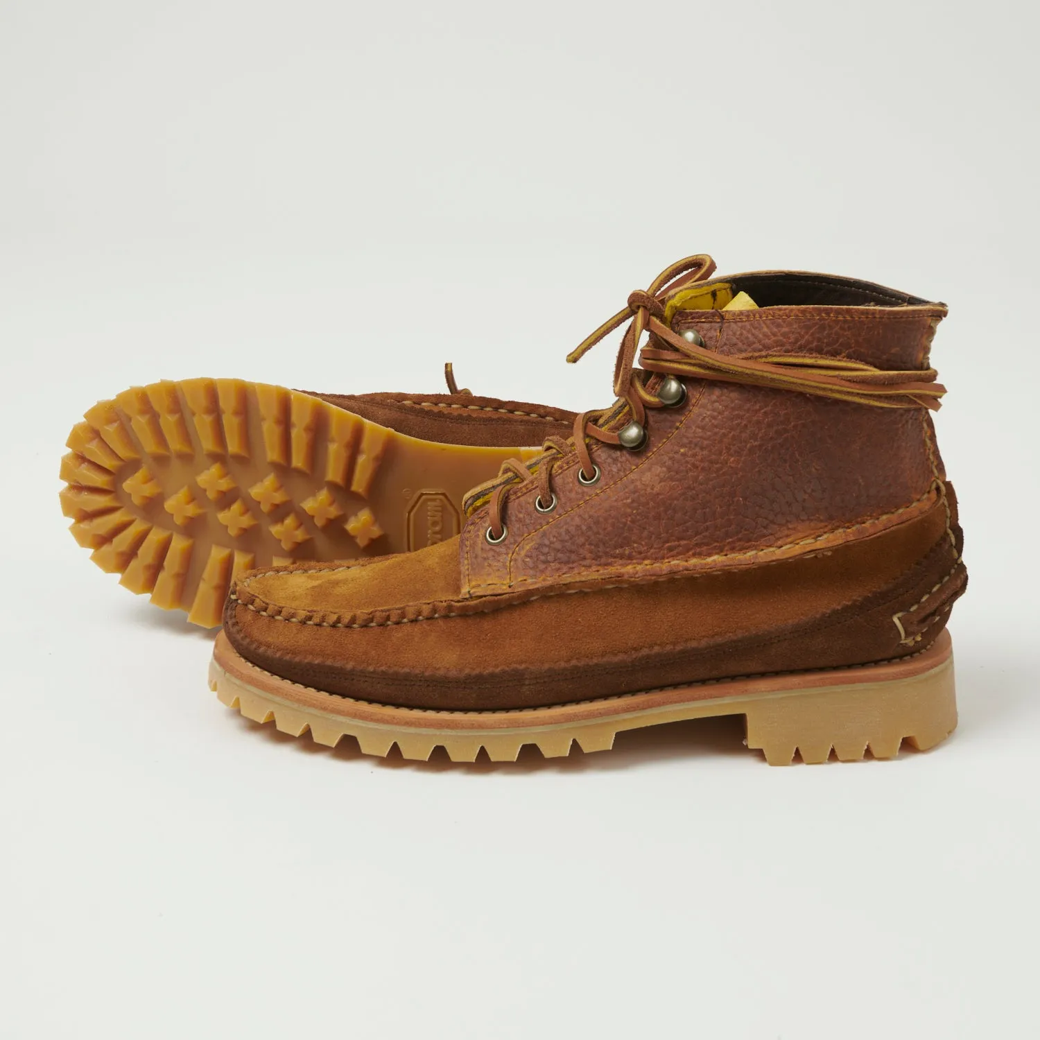 Yuketen All Handsewn Maine Guide 6 Eye DB Boot - Brown Multi